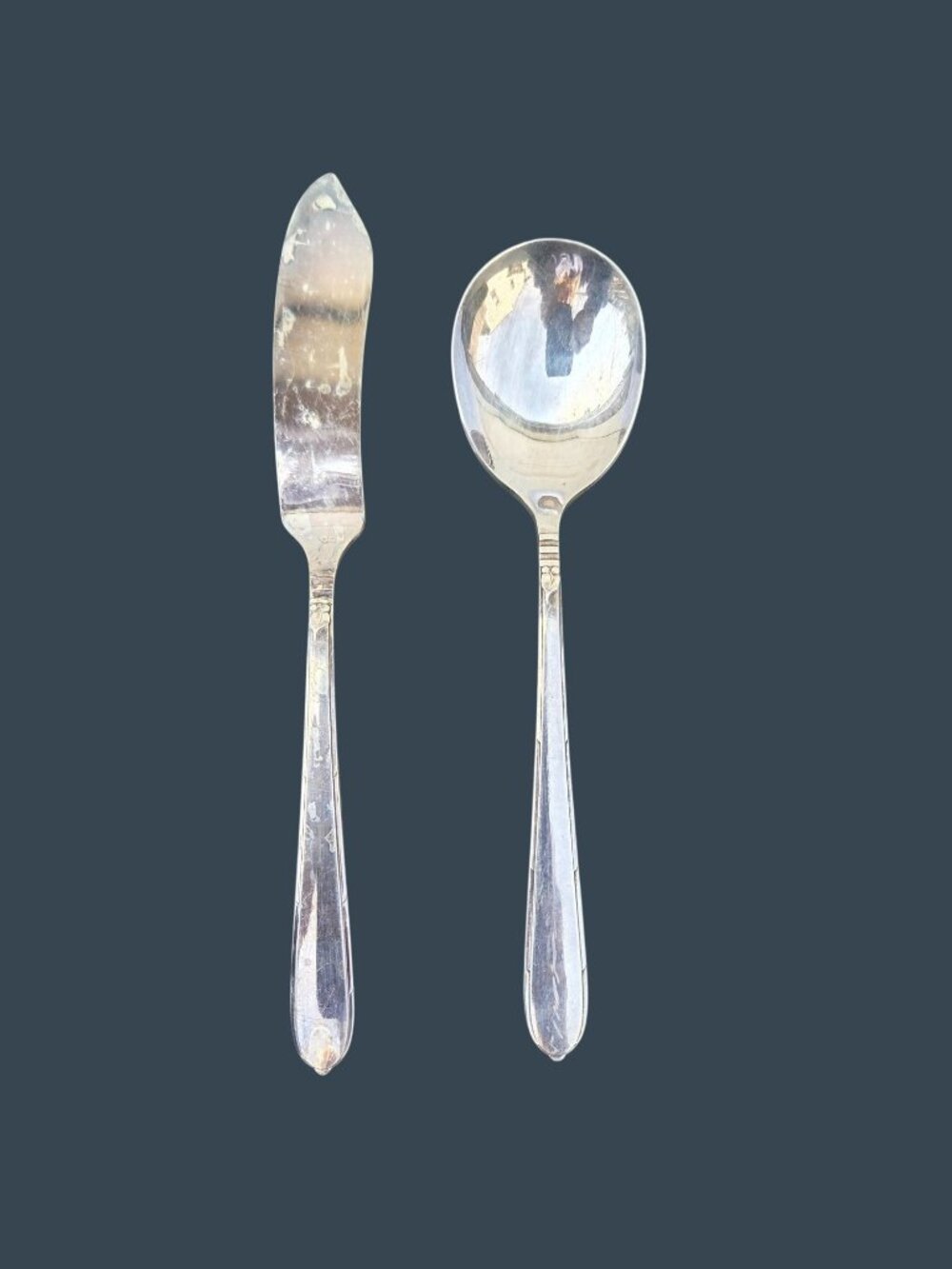 Berkley Square Silverplate Butter Knife & Sugar Spoon By Community Plate